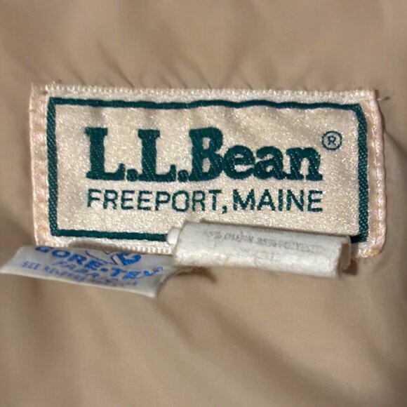 LL Bean Vintage Parka Gor Tex Coat Men’s XL Red hooded lined VTG Chore Barn - Picture 6 of 15